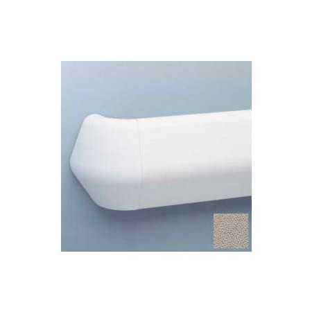 Pawling Flex-Action Triangular Handrail/Wall Guard, 5 3/8" Face, Aluminum Retainer, 12' Long, Chinchilla BR-800-12-297